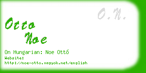 otto noe business card
